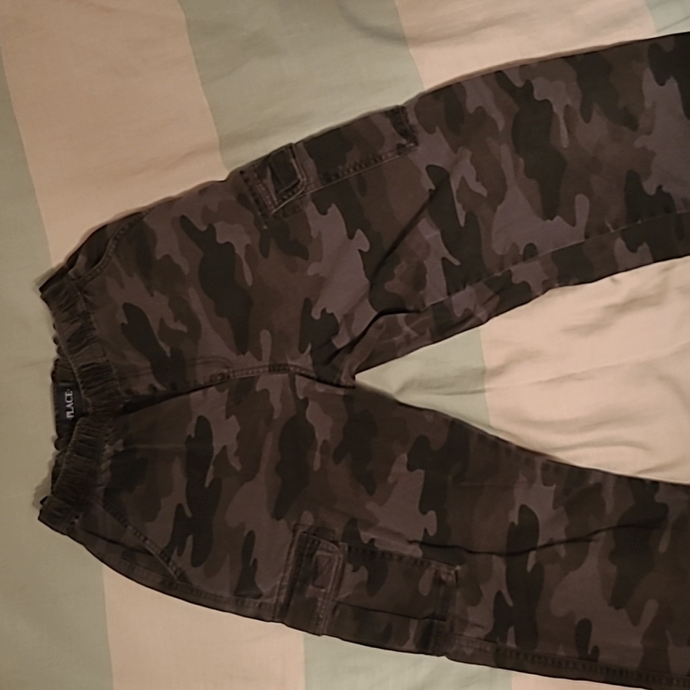Dark grey camo cargos